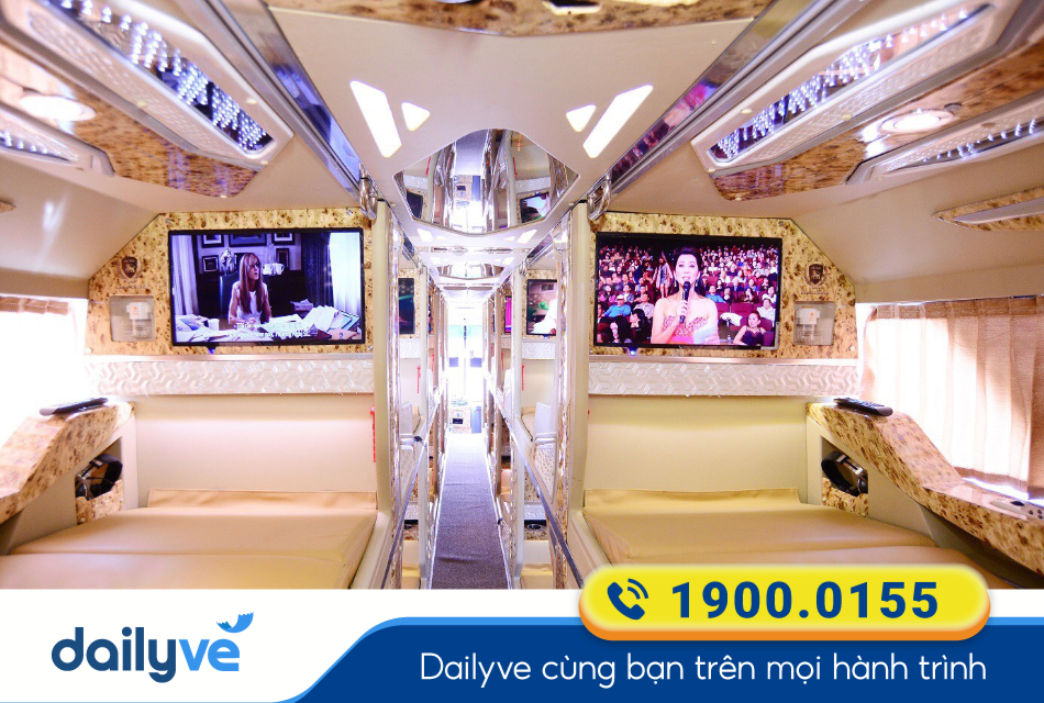 Giường Limousine với tiện ích hiện đại và sang trọng