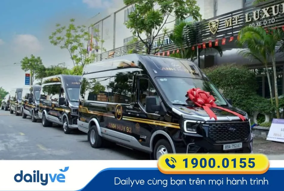 Nhà xe Anh Huy 92 Limousine từ Bến xe Mỹ Đình đi Móng Cái