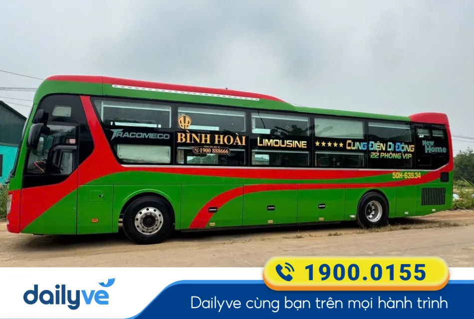 Nhà xe Bình Hoài Limousine từ Hà Tĩnh đi Đồng Hới