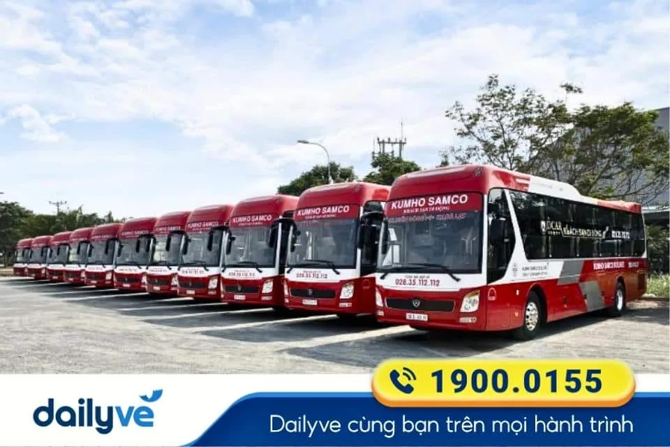 Nhà xe Kumho Samco từ Phan Thiết đi Bến xe Miền Đông