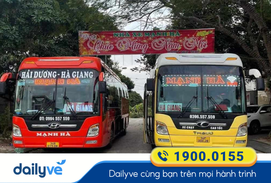 Nhà xe Mạnh Hà từ Hải Dương đi Hà Giang