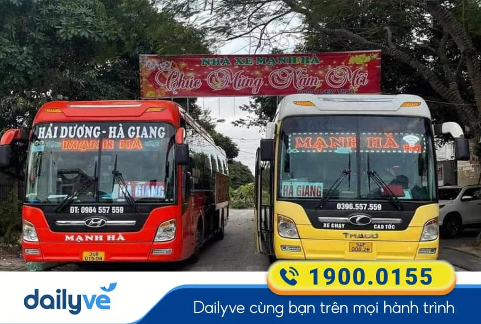 Nhà xe Mạnh Hà từ Hải Dương đi Hà Giang