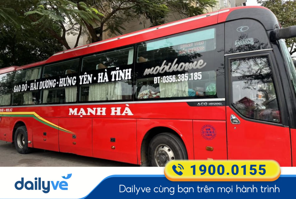 Nhà xe Mạnh Hà từ Thái Nguyên đi Hà Tĩnh