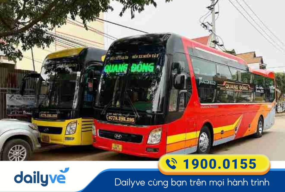 Nhà xe Quang Đông (Đắk Lắk) từ Bến xe An Sương đi Bình Phước