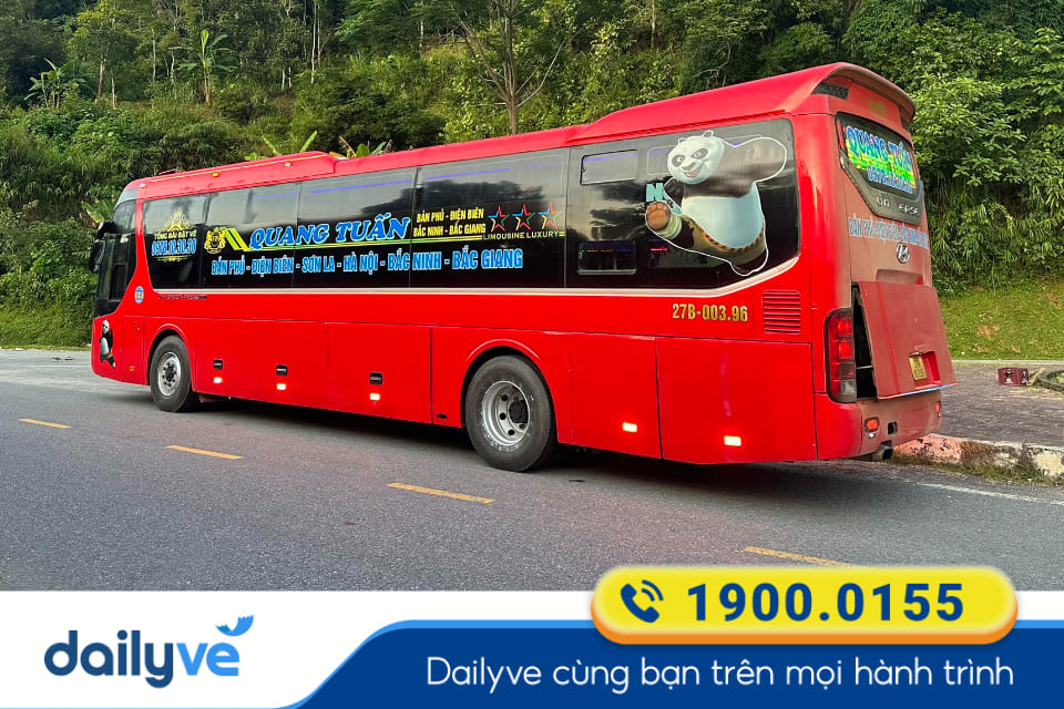 Nhà xe Quang Tuấn (Điện Biên) từ Bắc Giang đi Sơn La