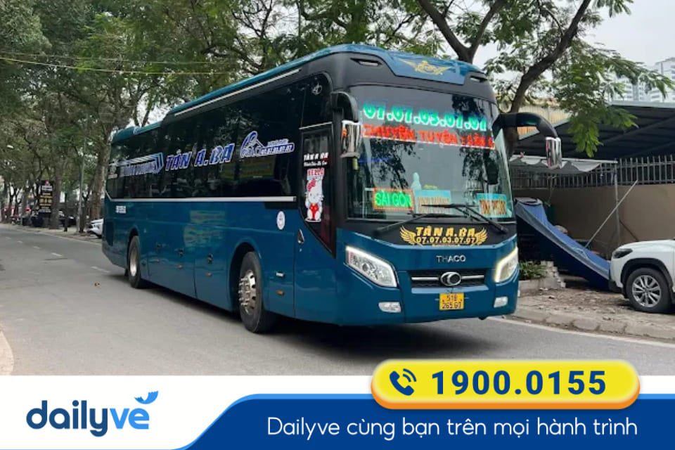 Nhà xe Tân Aba từ Bến xe Nước Ngầm đi Sài Gòn