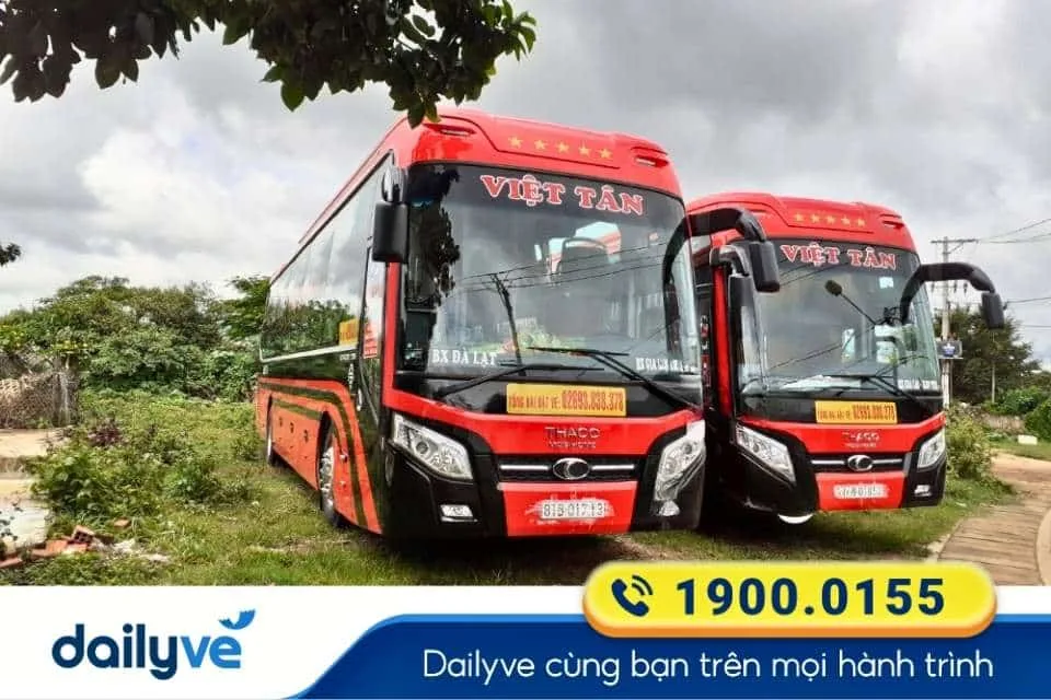 Nhà xe Việt Tân - Đà Lạt từ Gia Lai đi Bảo Lộc