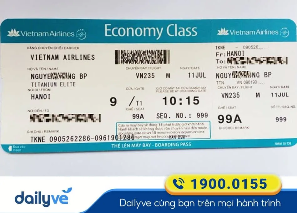 Tấm vé máy bay Hà Nội đi Điện Biên (ảnh minh họa)