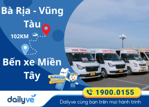 Vé xe từ Bà Rịa Vũng Tàu đi Bến xe Miền Tây