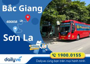Vé xe từ Bắc Giang đi Sơn La