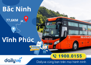 Vé xe từ Bắc Ninh đi Vĩnh Phúc