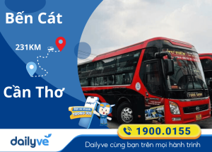 Vé xe từ Bến Cát đi Cần Thơ