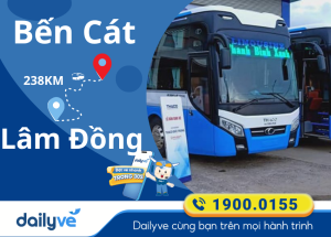 Vé xe từ Bến Cát đi Lâm Đồng