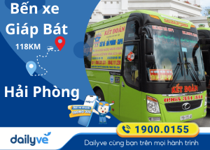 Vé xe từ Bến xe Giáp Bát đi Hải Phòng