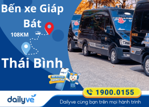 Vé xe từ Bến xe Giáp Bát đi Thái Bình