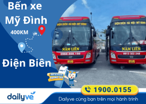 Vé xe từ Bến xe Mỹ Đình đi Điện Biên