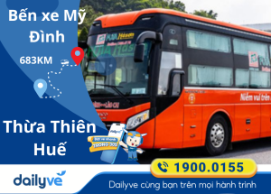 Vé xe từ Bến xe Mỹ Đình đi Thừa Thiên Huế