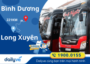 Vé xe từ Bình Dương đi Long Xuyên