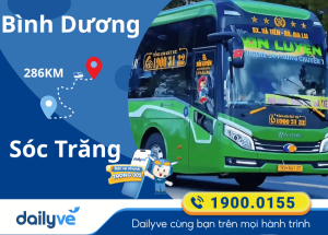 Vé xe từ Bình Dương đi Sóc Trăng