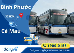 Vé xe từ Bình Phước đi Cà Mau