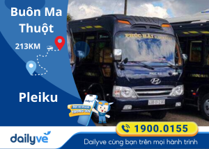 Vé xe từ Buôn Ma Thuột đi Pleiku
