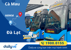 Vé xe từ Cà Mau đi Đà Lạt