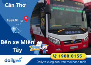 Vé xe từ Cần Thơ đi Bến xe Miền Tây