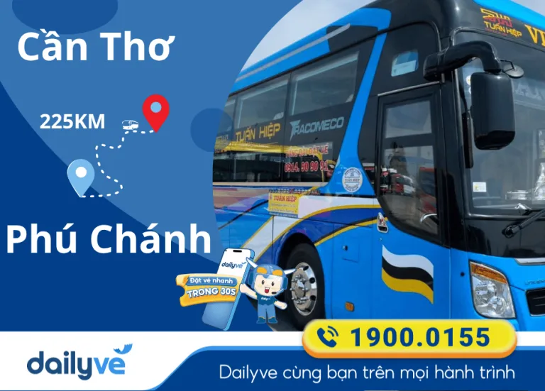 Vé xe từ Cần Thơ đi Phú Chánh