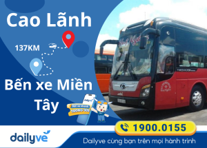 Vé xe từ Cao Lãnh đi Bến xe Miền Tây