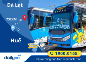 Vé xe từ Đà Lạt đi Huế