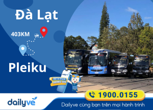 Vé xe từ Đà Lạt đi Pleiku