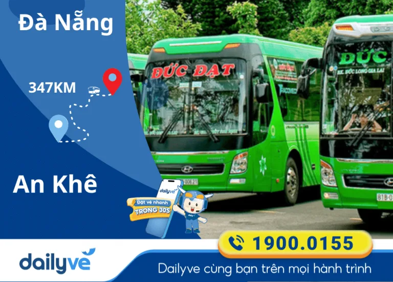 Vé xe từ Đà Nẵng đi An Khê