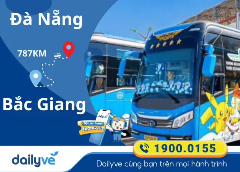 Vé xe từ Đà Nẵng đi Bắc Giang