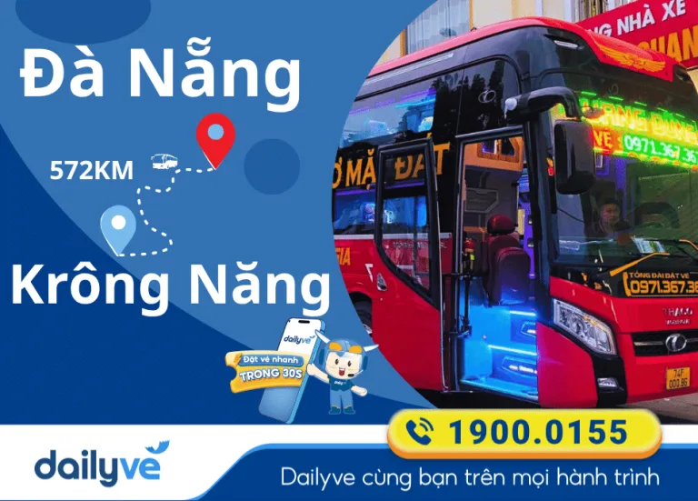 Vé xe từ Đà Nẵng đi Krông Năng