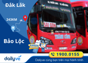 Vé xe từ Lắk Đắk đi Bảo Lộc