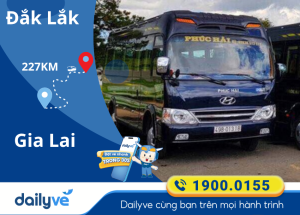 Vé xe Đắk Lắk đi Gia Lai