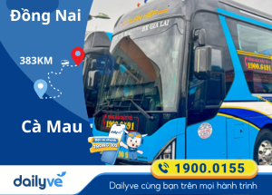 Vé xe từ Đồng Nai đi Cà Mau