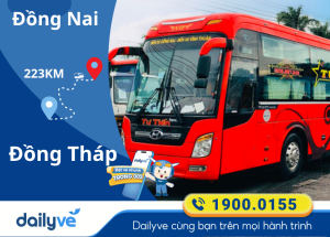 Vé xe từ Đồng Nai đi Đồng Tháp