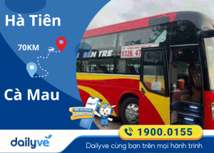 Vé xe từ Hà Tiên đi Cà Mau