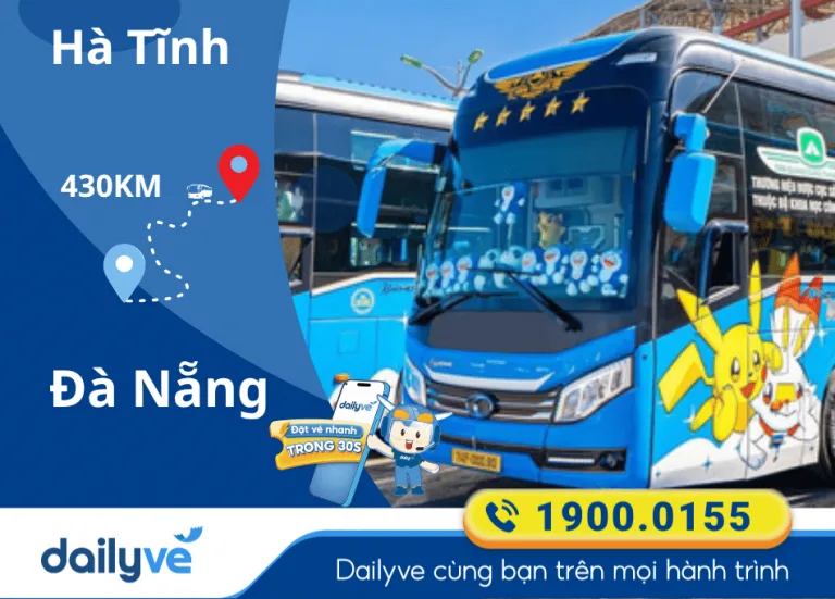 Vé xe từ Hà Tĩnh đi Đà Nẵng
