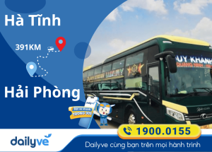 Vé xe từ Hà Tĩnh đi Hải Phòng