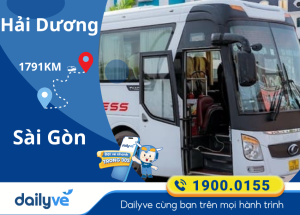 Vé xe từ hải Dương đi Sài Gòn