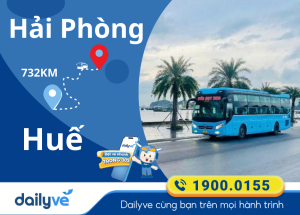 Vé xe từ Hải Phòng đi Huế