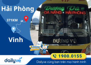 Vé xe từ Hải Phòng đi Vinh
