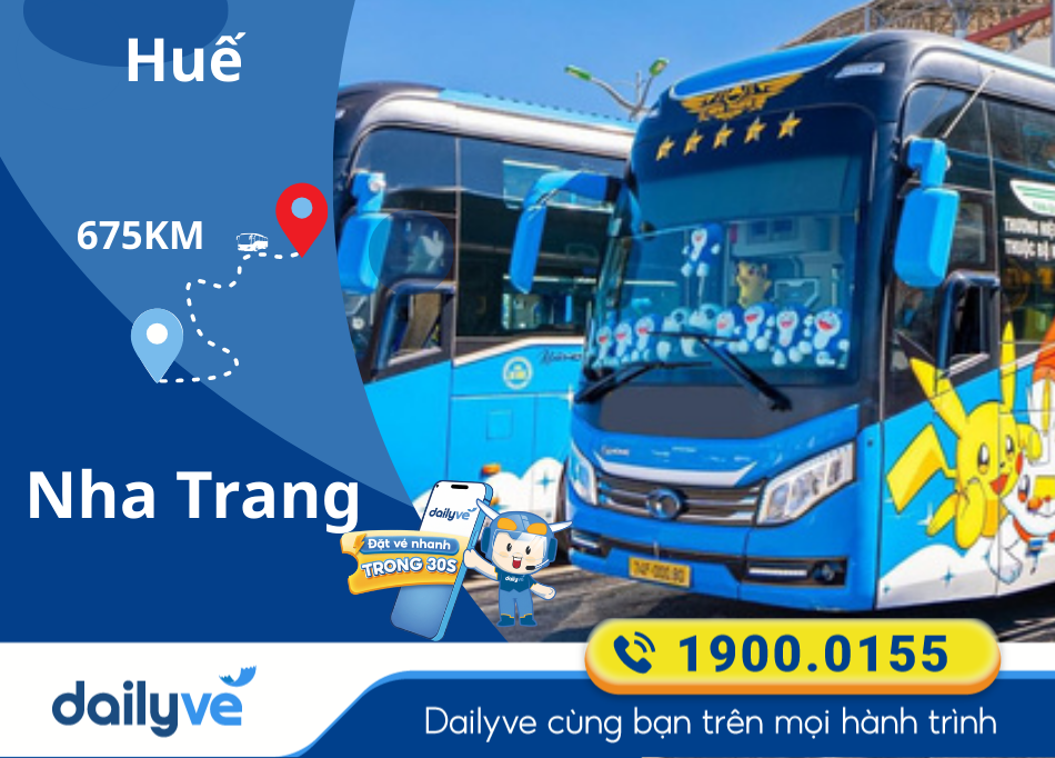 Vé xe từ Huế đi Nha Trang