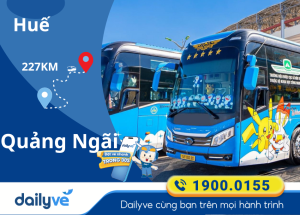Vé xe từ Huế đi Quảng Ngãi