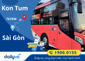 Vé xe từ Kon Tum đi Sài Gòn