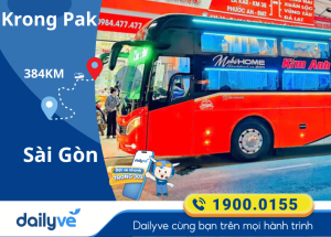Vé xe từ Krong Pak đi Sfai Gòn