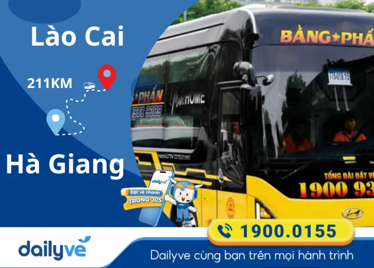 Vé xe từ Lào Cai đi Hà Giang