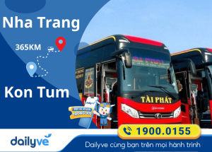 Vé xe từ Nha Trang đi Kon Tum
